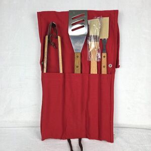 Vintage Marlboro Country Store BBQ Tool Set Canvas Roll Unused